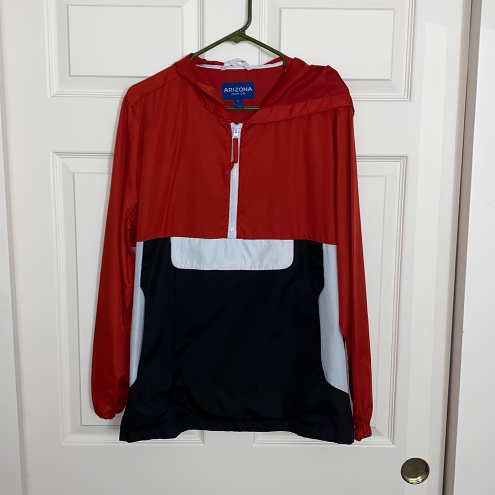 Mens Medium Zip Up Windbreaker